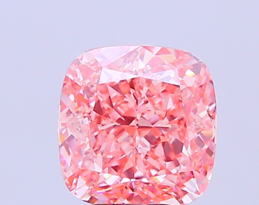 5 CT Pink Cushion Cut Lab Grown Diamond For Engagement Ring