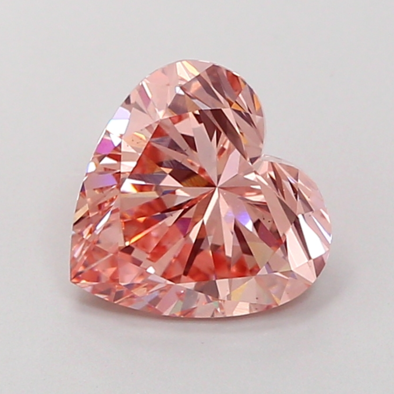 2 CT Pink Heart Cut Lab Grown Diamond For Engagement Ring