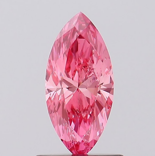 0.72 CT Pink Marquise Cut Lab Grown Diamond For Engagement Ring