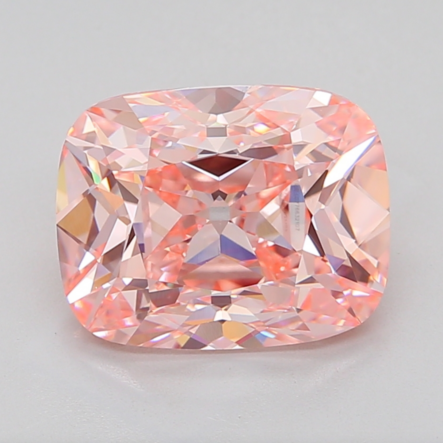 8 CT Pink Old Mine Cushion Cut Lab Grown Diamond For Engagement ring