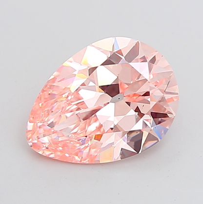6 CT Pink Old Mine Pear Lab Grown Diamond For Engagement Ring