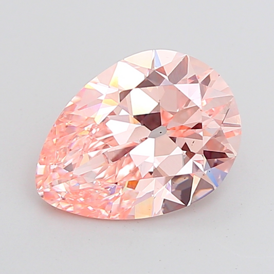 6 CT Pink Old Mine Pear Lab Grown Diamond For Engagement Ring
