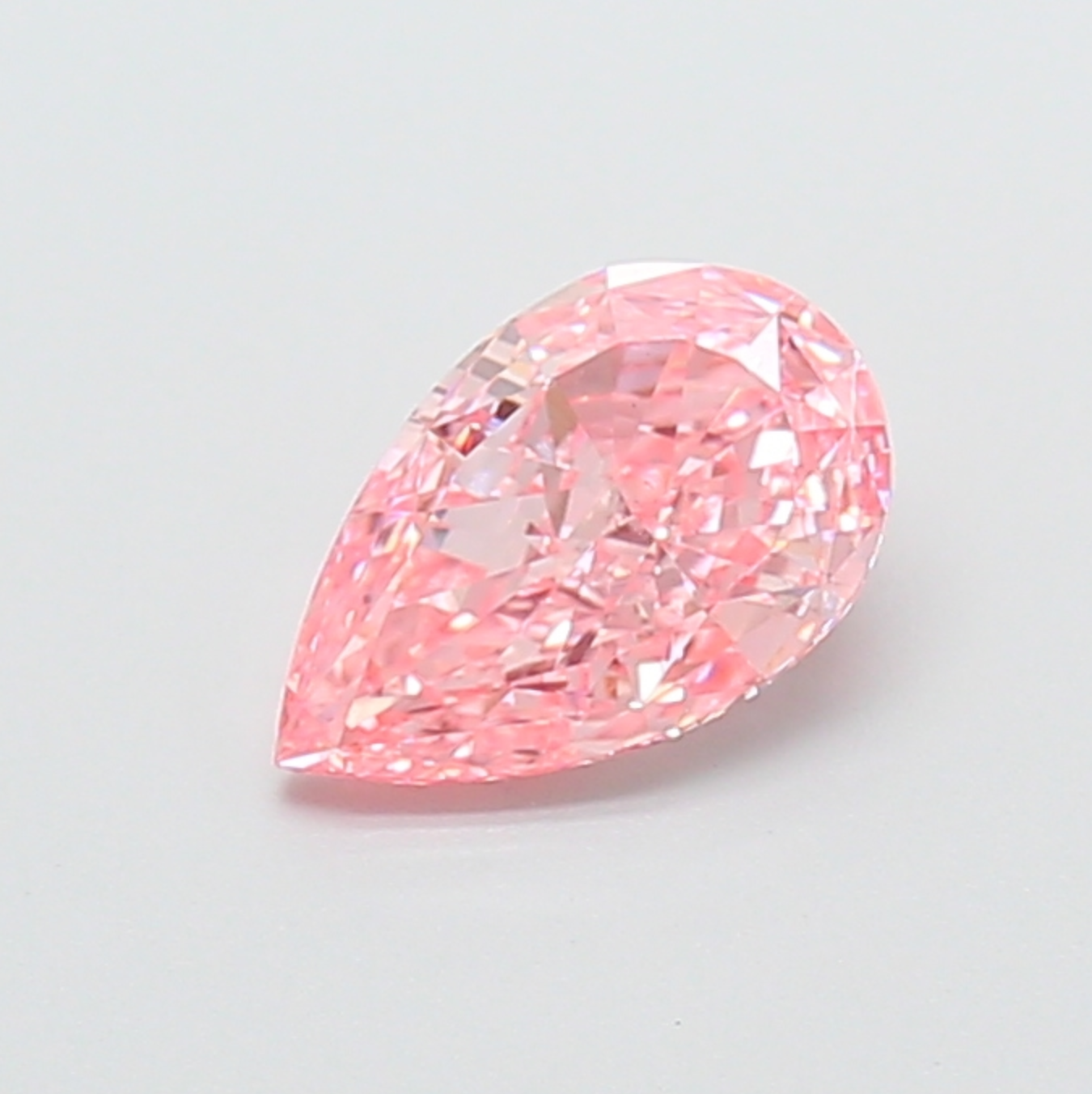 1 CT Pink Pear Lab Grown Diamond For Engagement Ring