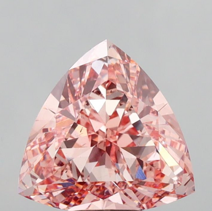 5 CT Pink Triangle Cut Lab Grown Diamond For Engagement Ring