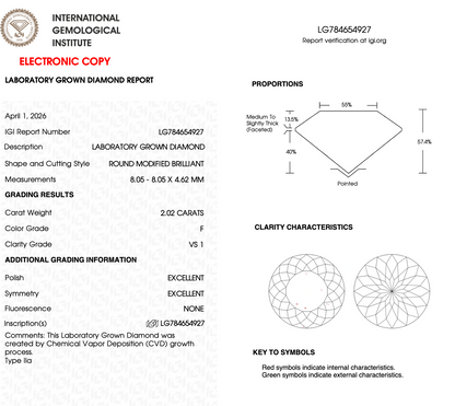 2 CT Portuguese Cut Lab Grown Diamond For Engagement Ring
