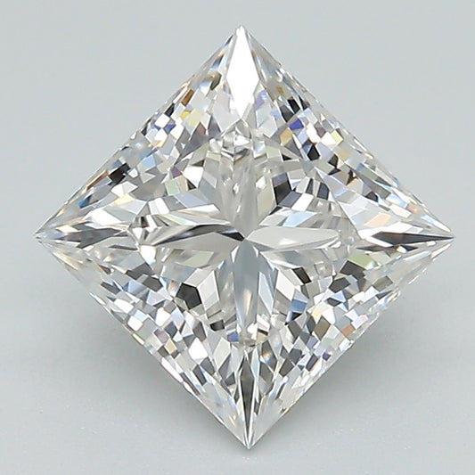 3 CT Princess Cut Lab Grown Diamond - D-VVS2 - IGI Certified diamond