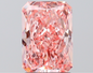 2 CT Radiant Vivid Pink Lab Grown Diamond For Solitaire Engagement Ring