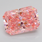 3.50 CT Radiant Vivid Pink Lab Grown Diamond For Engagement Ring