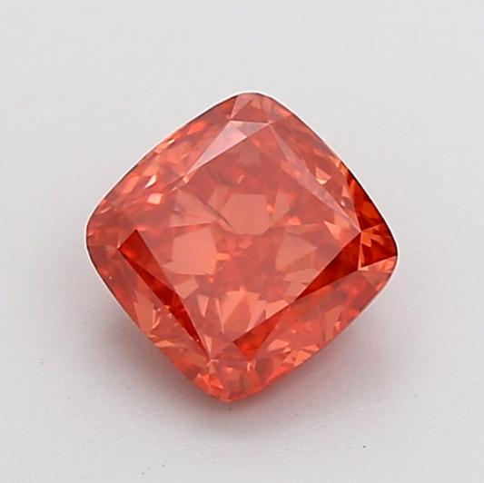 1 CT Red Cushion Cut Lab Grown Diamond For Engagement Ring