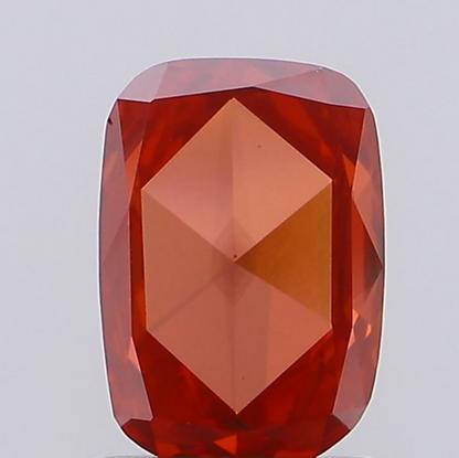 1 CT Red Rose Cut Lab Grown Diamond For Engagement Ring