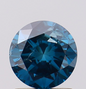 Natural Loose 1 Carat Round Fancy Blue Diamond For Engagement Ring