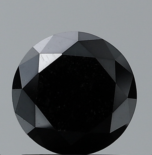 Natural Loose Round Fancy Black Diamond For Engagement Ring