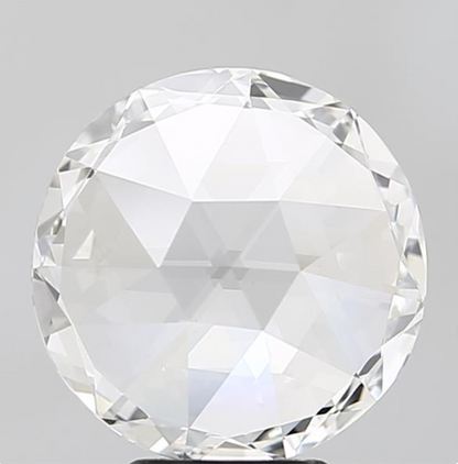 3 CT Round Rose Cut Lab Grown Diamond For Engagement Ring
