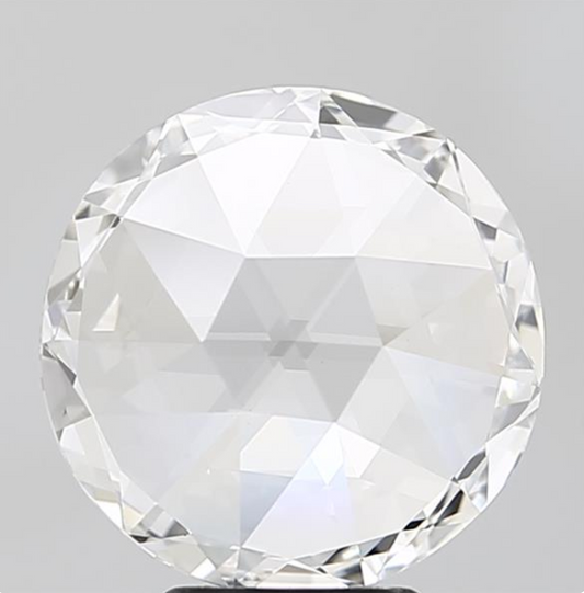 3 CT Round Rose Cut Lab Grown Diamond For Engagement Ring