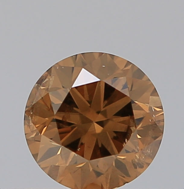 Natural Loose Round Fancy Brown Diamond For Engagement Ring