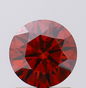 1 CT Round Vivid Red lab Grown Diamond For Engagement Ring