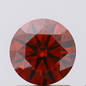 1 CT Round Vivid Red Lab Grown Diamond For Engagement Ring