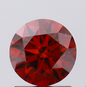 1 CT Round Vivid Red Lab Grown Diamond For Solitaire Engagement Ring