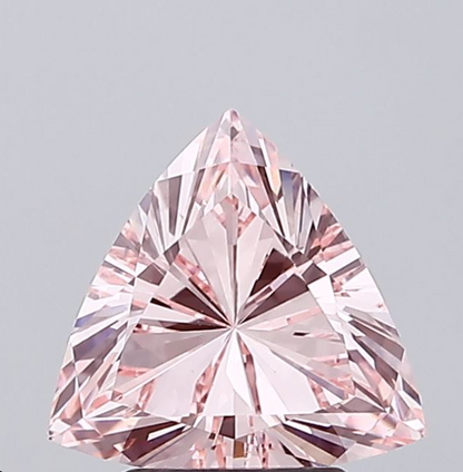 2 CT Triangle Cut Vivid Pink Lab Grown Diamond For Engagement Ring