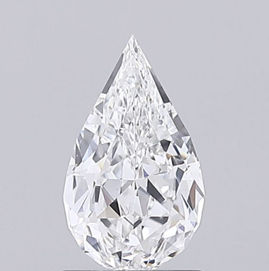 1 CT Unique Pear Lab Grown Diamond For Engagement Ring
