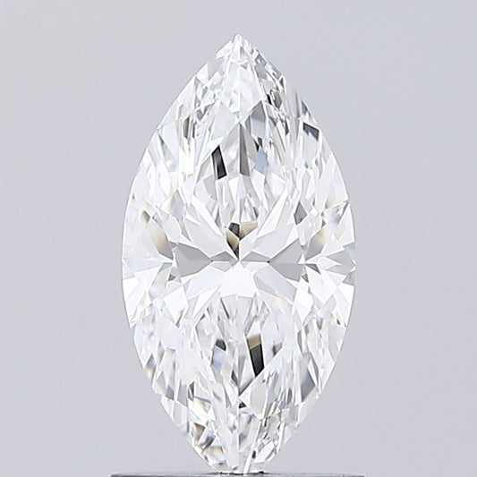 1 CT Marquise Cut Lab Grown Diamond 14kt yellow solid gold ring