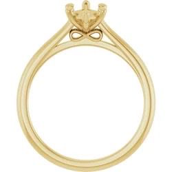 1 CT Marquise Cut Lab Grown Diamond 14kt yellow solid gold ring