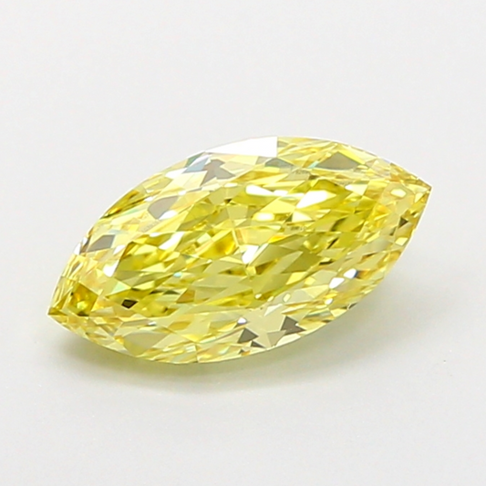 1 CT Yellow Marquise Cut Lab Grown Diamond For Engagement Ring