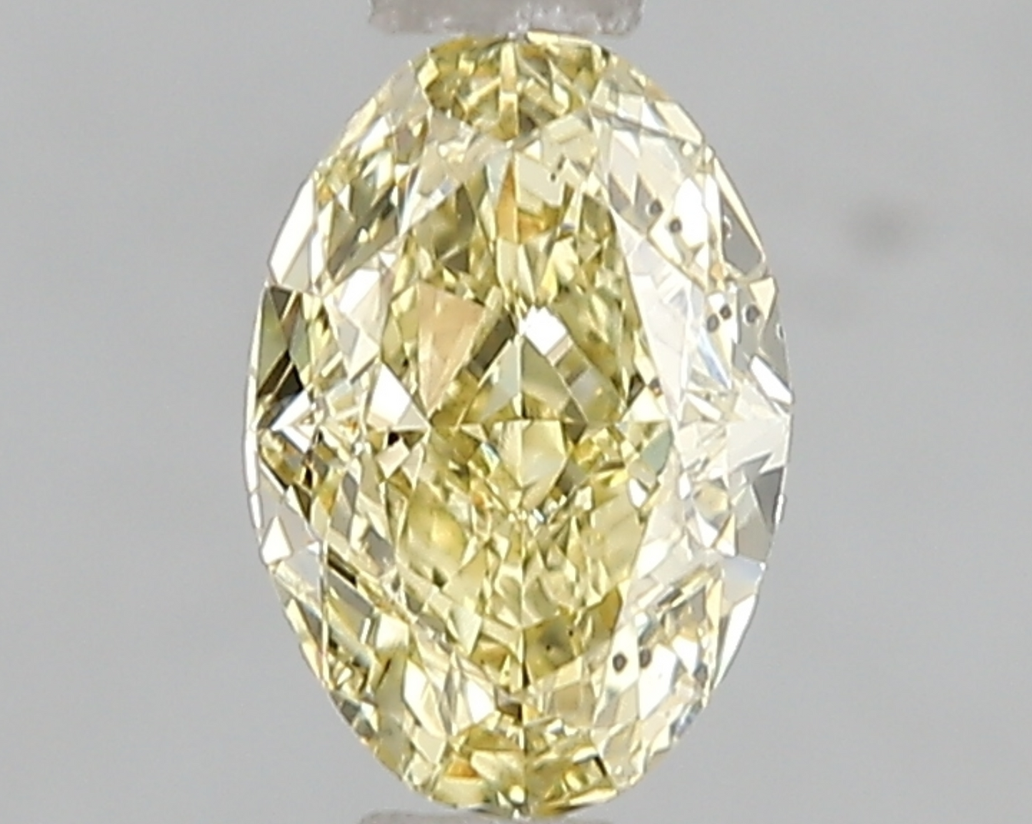 1 Ct Yellow Oval Lab Grown Diamond For Engagement Ring