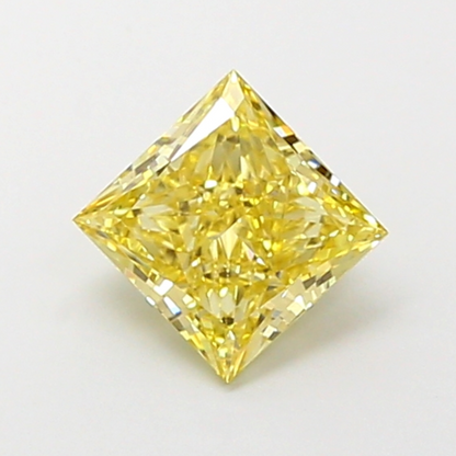 1 CT Yellow Princess Cut Lab Grown Diamond For Engagement Ring