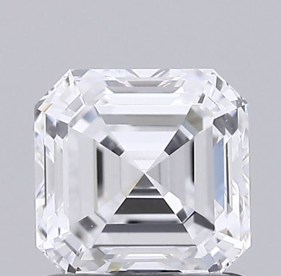 1 CT Asscher Cut Lab Grown Diamond For Engagement Ring