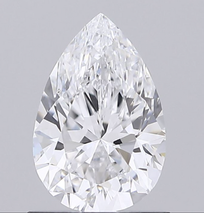 1 CT Pear Shape Lab Grown Diamond For Engagement Ring