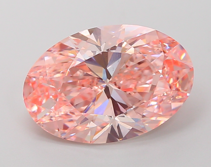 5 CT Pink Oval Lab Grown Diamond For Engagement Ring