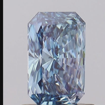 1 CT Radiant Blue Lab Grown Diamond For Engagement Ring