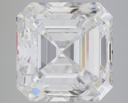 8 CT Asscher Cut Lab Grown Diamond For Engagement Ring