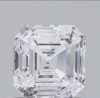 1 CT Asscher Cut Lab Grown Diamond For Engagement Ring