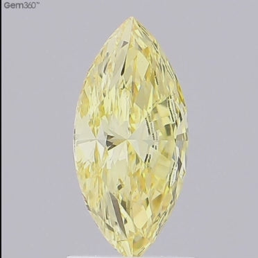 1 CT Marquise Yellow Lab Grown Diamond For Engagement Ring