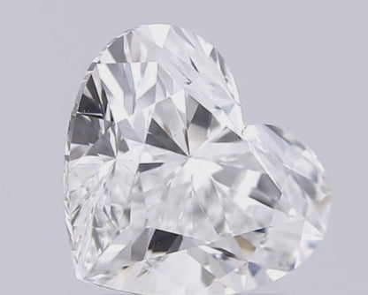 1.50 CT Heart Shape Lab Grown Diamond For Engagement Ring