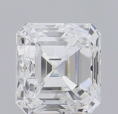 4 CT Asscher Cut Lab Grown Diamond For Engagement Ring