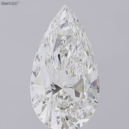 8 CT Pear Shape Lab Grown Diamond For Engagement Ring