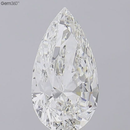 7 CT Pear Lab Grown Diamond For Engagement Ring