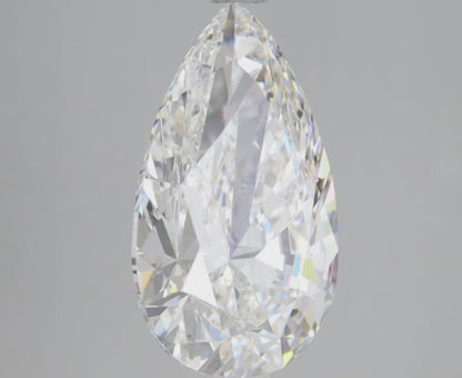 4 CT Pear Lab Grown Diamond For Engagement Ring