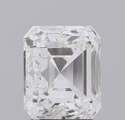 3 CT Asscher Cut Lab Grown Diamond For Engagement Ring