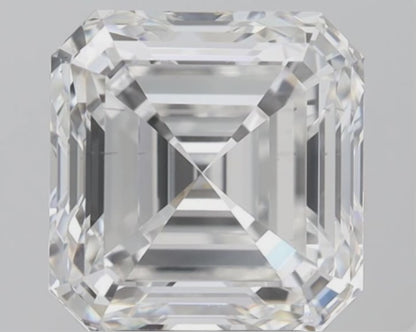 5 CT Asscher Cut Lab Grown Diamond For Engagement Ring