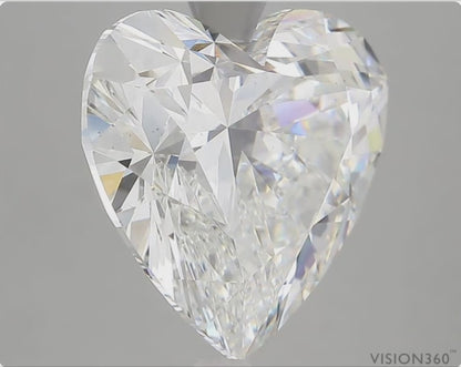 9 CT Heart Shape Lab Grown Diamond For Engagement Ring